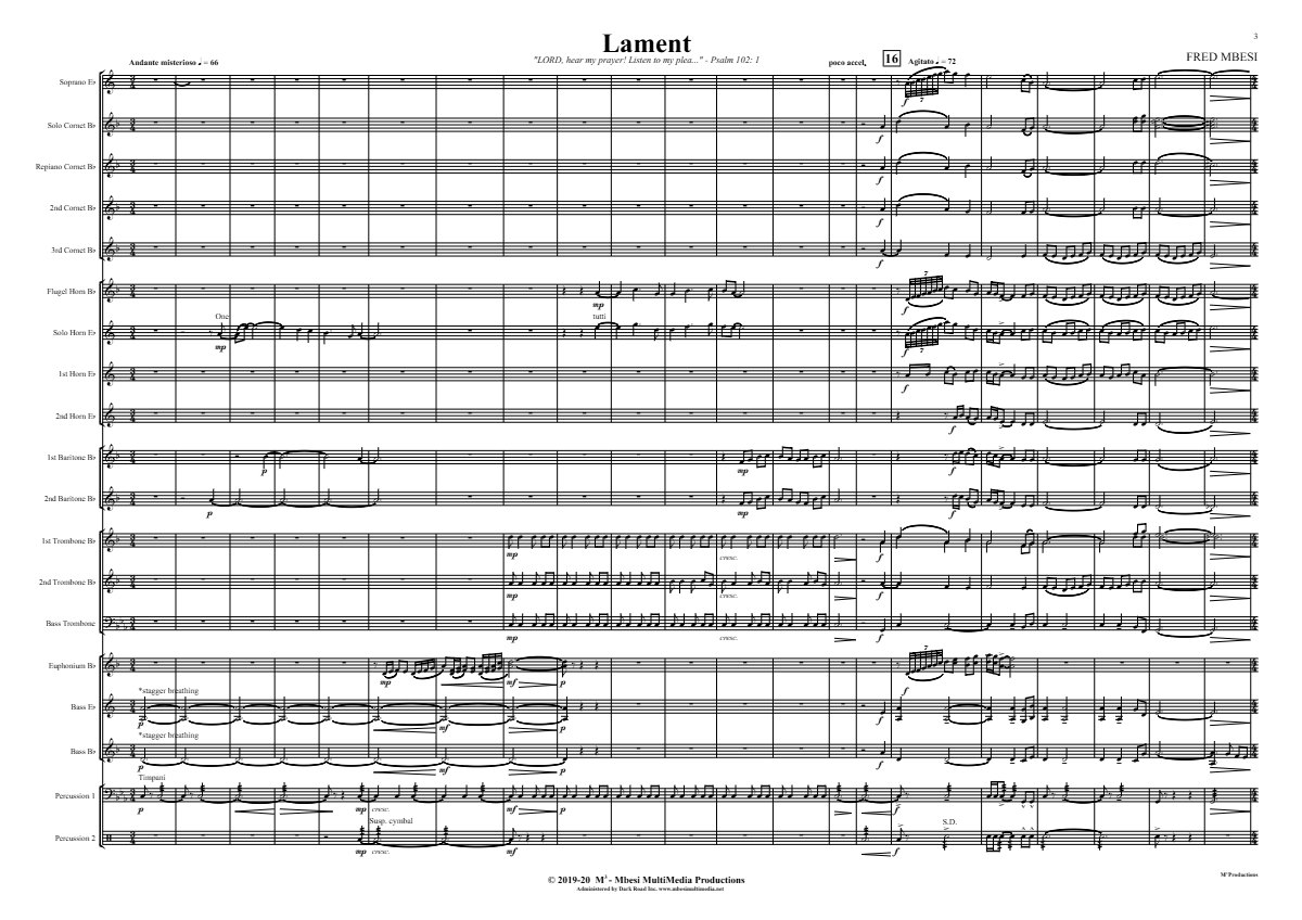Lament, sample page 1