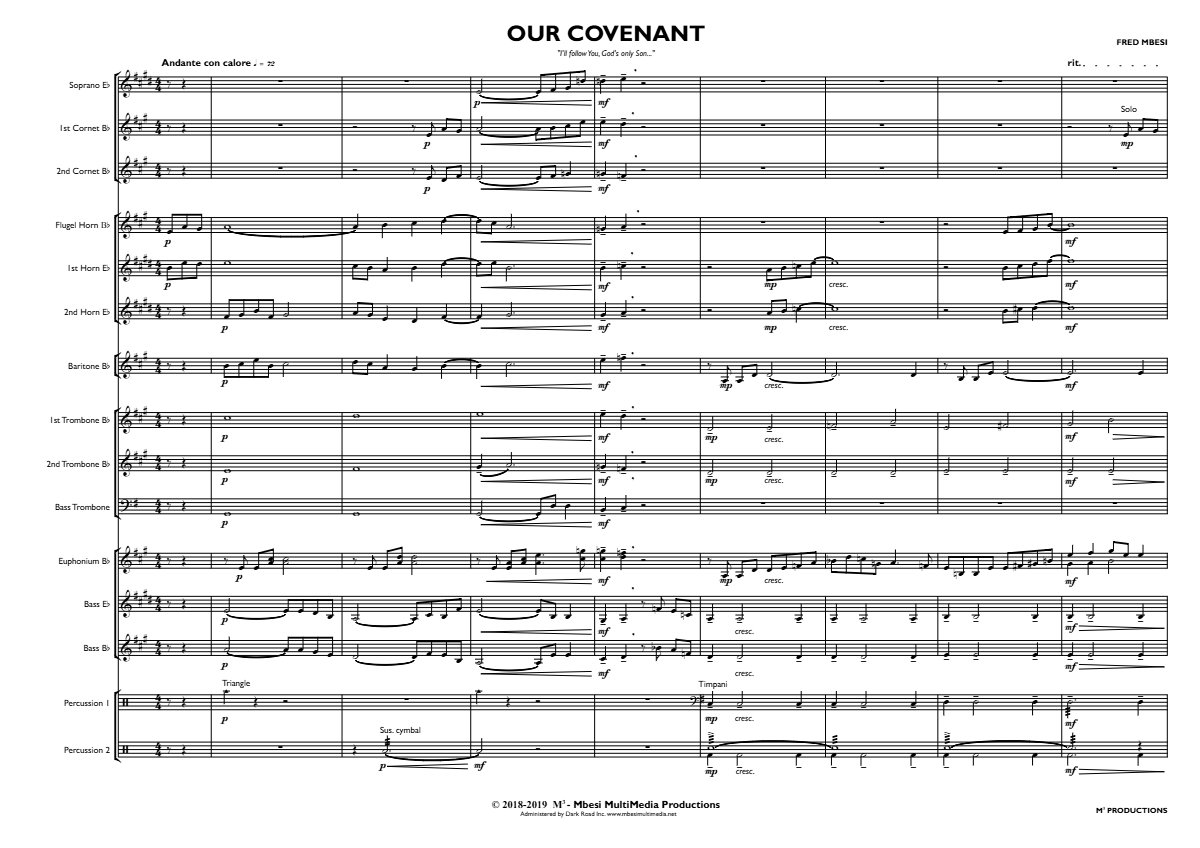 Our Covenant, sample page 1