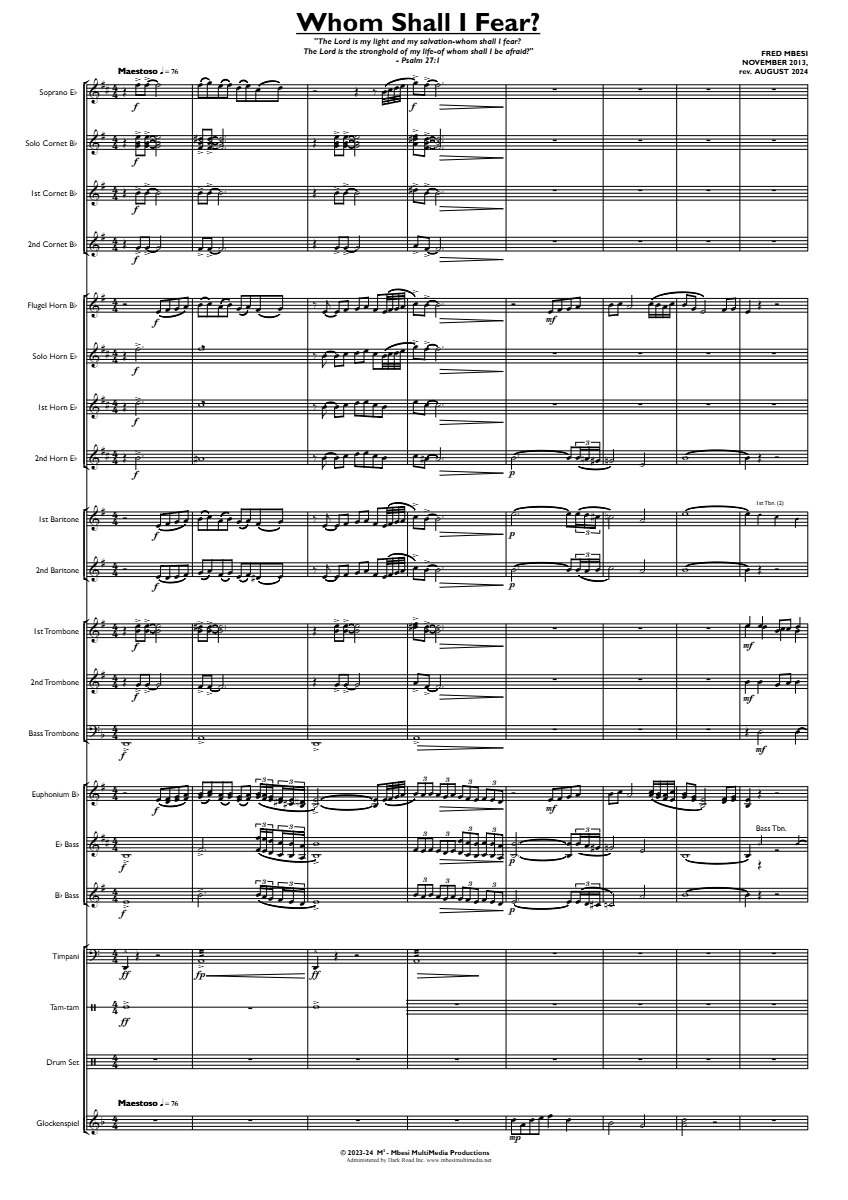 Whom Shall I Fear?, sample page 1